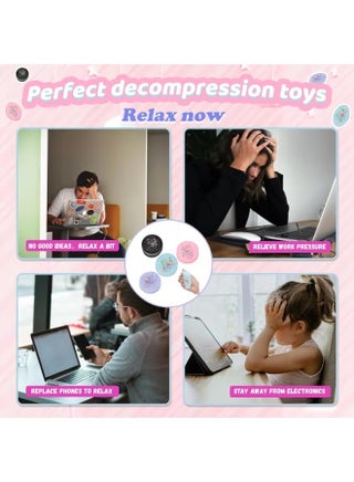 4 Pack Squishy Toy for Kids Sensory Stress Relief Fidget Toys,Safe & Soft for Boys & Girls,Pink,Black,Purple,blue - view 4